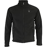 Spyder Men's Steller Full Zip Sherpa Lined Fleece Jacket, Black Tonal, X-Large
