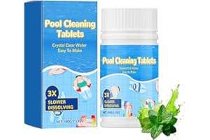 Pool Cleaning Tablets for Crystal Clear Water, 100g/3.53oz, Easily Break Down Stubborn Odors and Stains, Suitable for Veryone