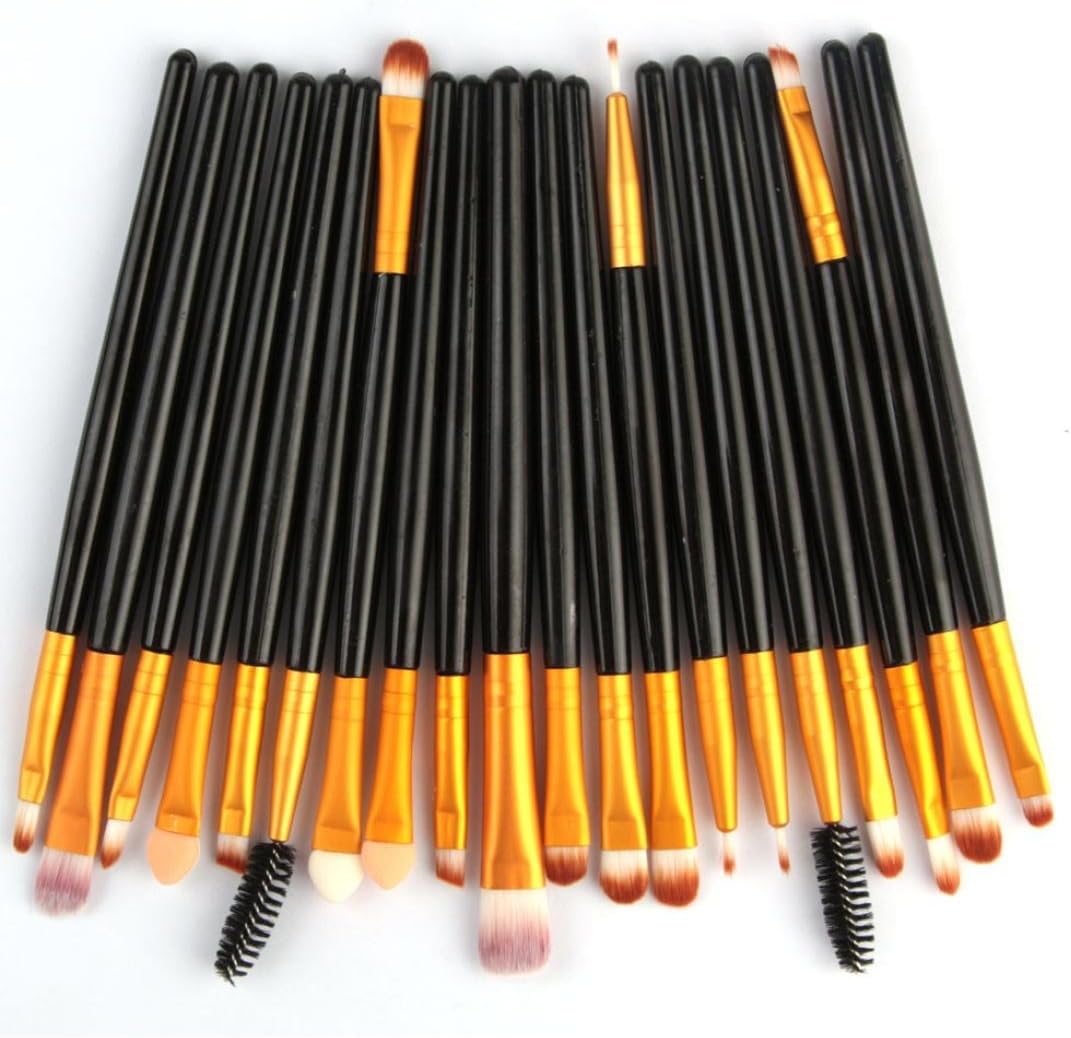 20pcs/set Makeup Brush Set tools Make-up Toiletry Kit Wool Make Up Brush Set,Jimmkey Eye Brushes Set Makeup Brush Kit with Pouch Eyeliner Brush for Precise Firm and Even Strokes
