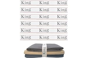 Maletnd 6 Pieces Bed Sheet Organizer Bands, Sheet Organizers and Storage Label Bands, Sheets Organizer for Closet, Sheet Label for Bedding, Sheet Keepers Linen Labels Bedding Bands (Pink, 6Pcs King)