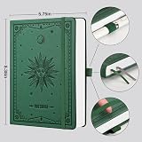 EMSHOI A5 Notebook Bullet Dotted Journal 320 Pages 100gsm Dark Green view 2