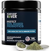 Four Leaf Rover Protect - Probiotics for Dogs - Veterinarian Formulated - with Natural Prebiotics and Antioxidants - Detoxification &amp; Gut Health - 30 Day Large Dog Supply