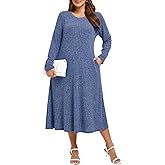 BELAROI Womens Plus Size Sweater Dress Long Maxi Fall Winter Dresses