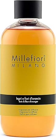 Amazon Millefiori Milano ミッレフィオーリ ミラノ フレグランスディフューザー専用リフィル Natural ナチュラル 250ml オレンジフラワー 1本 Millefiori ミッレフィオーリ リードディフューザー