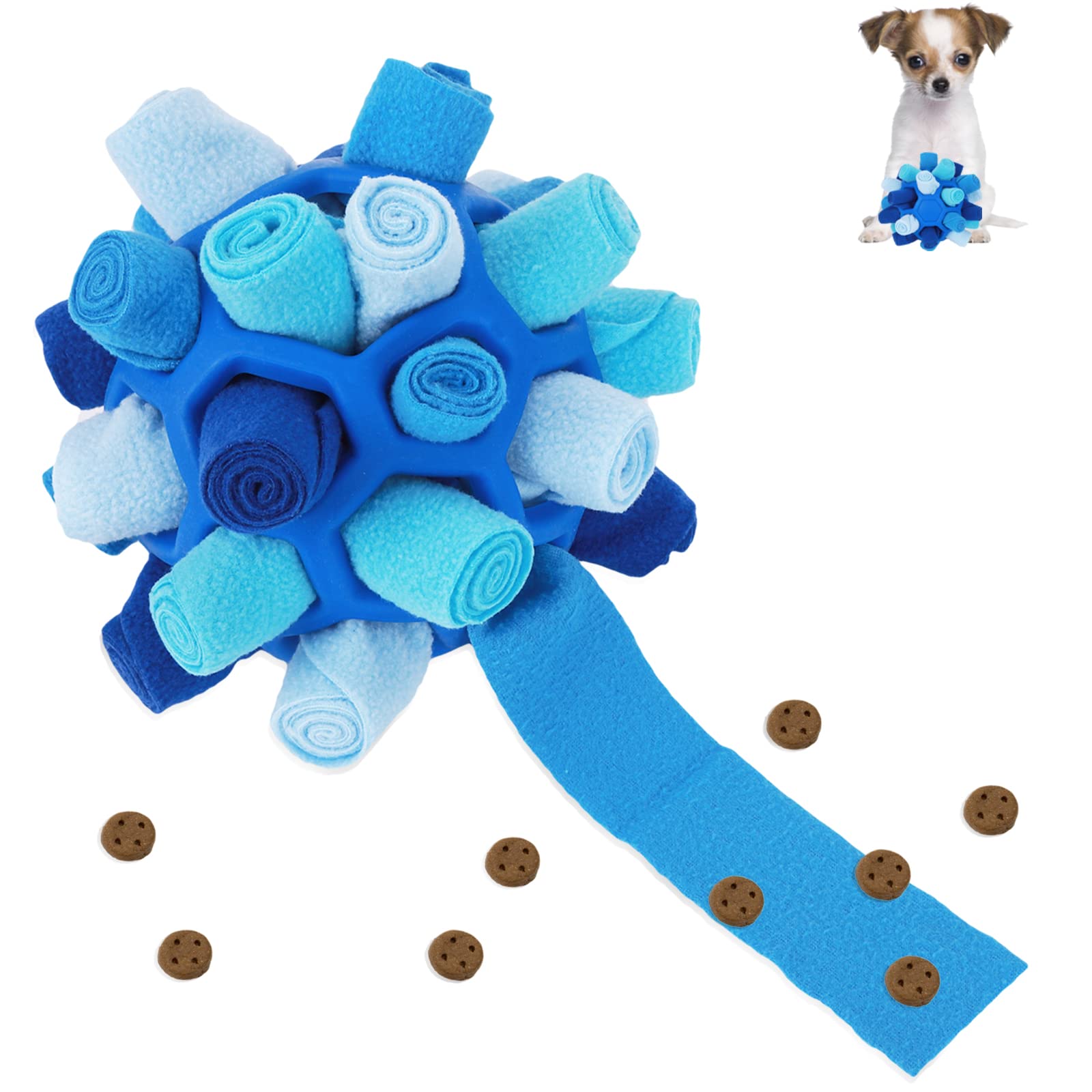 Snuffle Mat for Dogs,Interactive Dog Toys Ball,Dog Puzzle Toy,Dog Feeding Mats,Foraging Mat,Snuffle Ball for Dogs Sniffing Mat,Natural Foraging Skill