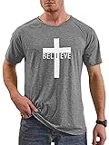 iudam Mens Christian Gym Shirts Short Sleeve