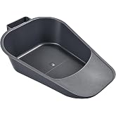 Vakly Fracture Bedpan, Plastic Bed Pan with Handle &amp; Spill Guard, 1 Pack | Portable, Reusable easy-clean plastic, Smooth tapered front for easy positioning for Elderly Male &amp; Females Bedridden Patient