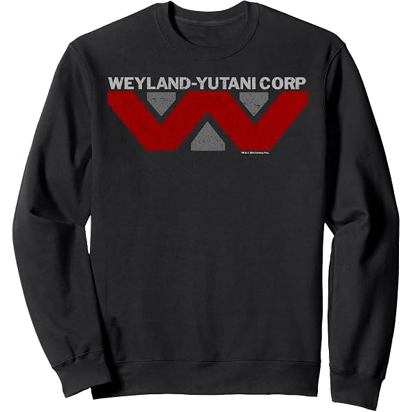 Urban Backwoods Weyland Yutani Corp Felpa da Uomo con Cappuccio Zip Hoodie Zipper Nero Taglia S