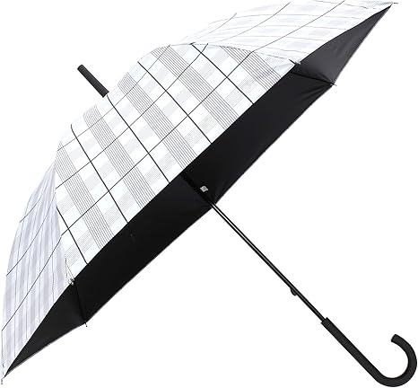 Amazon 日傘 メンズ 長傘 Uvカット 大きい 軽量 雨傘 晴雨兼用 ブランド オシャレ チェック グラスファイバー Arl261 Iv A S S A エイ エス エス エイ 傘 レインウェア 通販