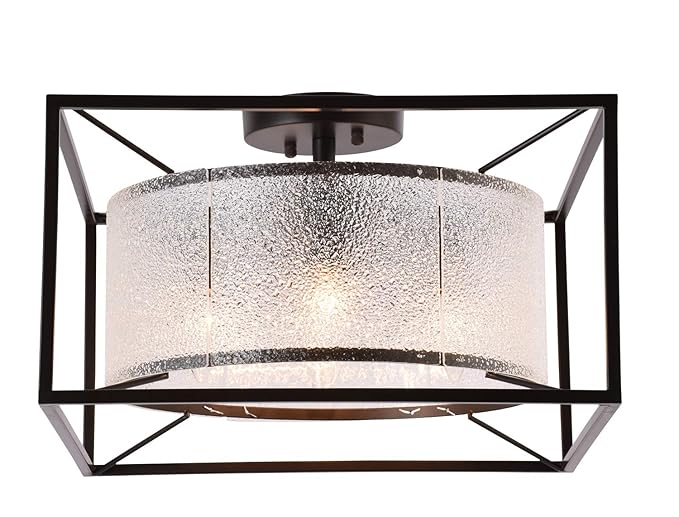 Alice House 16 5 Ceiling Light 4 Light Semi Flush Mount Brown