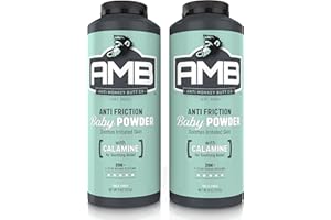 Anti Monkey Butt Baby Powder with Calamine - Talc-Free Diaper Rash & Anti-Chafing Relief - Cornstarch Formula for Itch & Moisture Protection - Hypoallergenic - 8 oz - Pack of 2