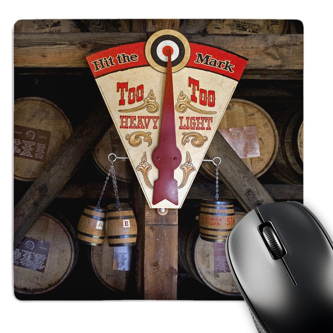3dRose mp_90417_1 8 x 8-Inch Kentucky, Makers Mark Bourbon in Wood Distillery - Us18 Lno0001 - Luc Novovitch Mouse Pad