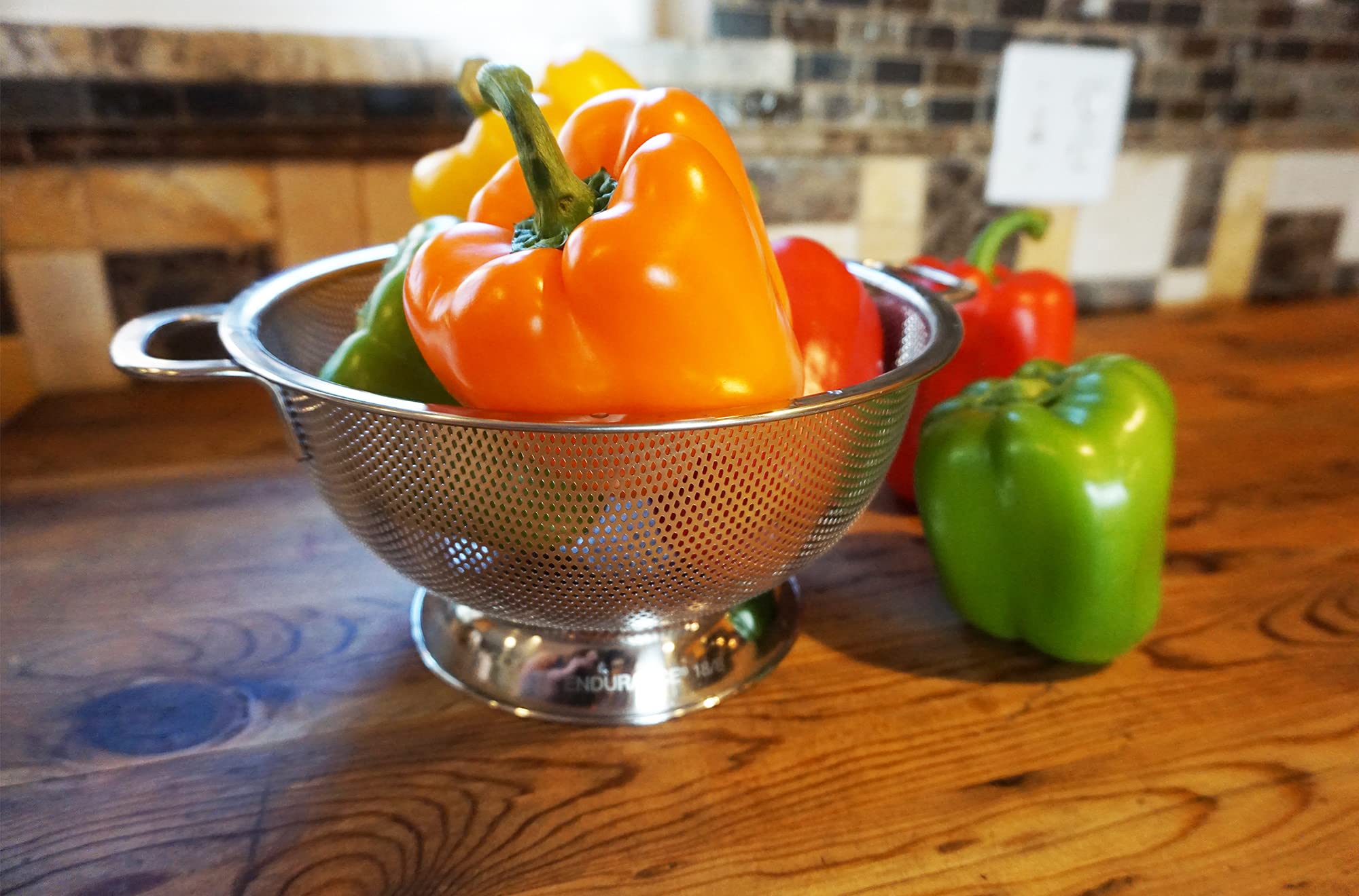 RSVP 3 QT Colander/Strainer Salad Vegetable Washer Pasta Drainer Stainless Steel