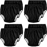 Panitay 8 Pcs Adult Leakproof Underwear for Incontinence, Large, Black, Unisex-Adults, Men