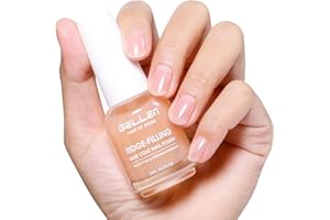 GELLEN Clear Nail Polish Ridge Filling Base Coat, Nail Strengthener and Growth, Ridge Filler For Nails, Hydrate Strengthen Nourish Damaged Dry Natural Nails, Shea Butter & Vitamin E & Protein Formula