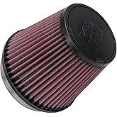 K&amp;N High-Flow Original Lifetime Universal Clamp-On Air Filter: High Performance, Premium, Washable: Flange Diameter: 5 In, Filter Height: 5.5 In, Flange Length: 1 In, Shape: Round Tapered, RU-5147