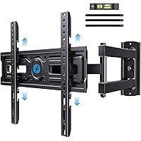 Pipishell Full Motion TV Wall Mount for 26-60 inch Flat & Curved TVs, Height Adjustable Corner Wall Mount Bracket with Articu