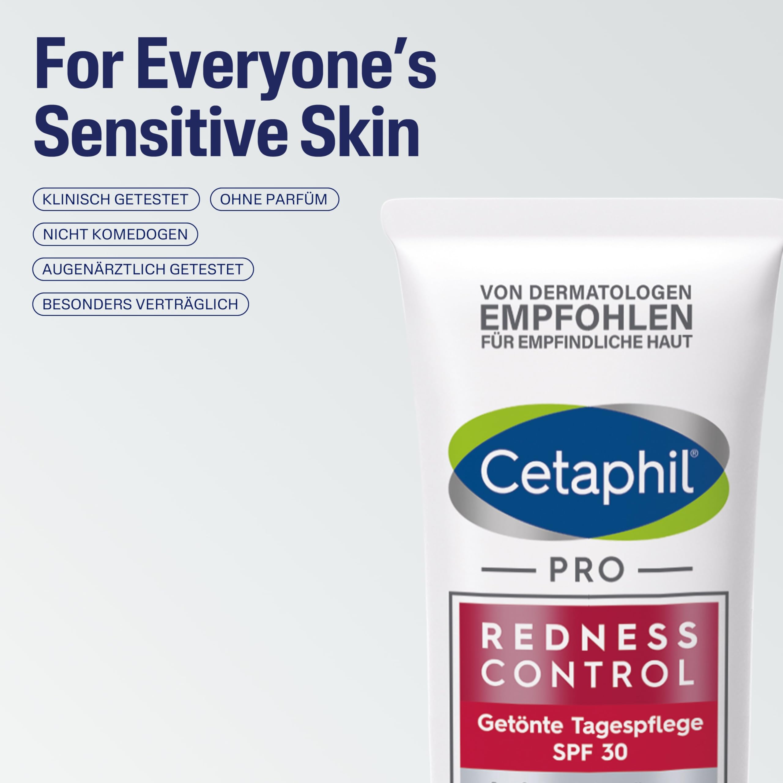 CETAPHIL PRO RednessControl Getönte Tagespflege SPF 30, 50ml, Kaschiert Hautrötungen sofort und gleicht den Hautton sichtbar aus, Spendet intensiv Feuchtigkeit, Schützt mit Lichtschutzfaktor 30 5