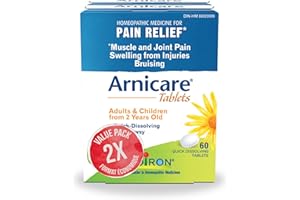 Boiron Arnicare Tablets (Twin Pack), Homeopathic Medicine for Muscle and Joint Pain Relief, Swelling from injuries, Bruise & 