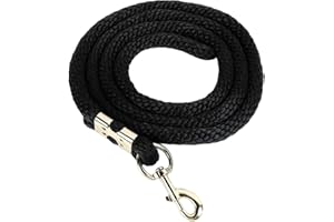 Horse Lunge Line, 2m Length Thickened Rope with Hook Comfortable Hand Feeling Long Rope Leash Safe and Lunge Line for Large H