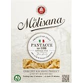 La Molisana Pantacce Toscane Pasta, 16 oz, Premium Italian Durum Wheat Semolina, High Protein 14%, Bronze Die Cut Rustic Pasta for Superior Sauce Grip, Firm Al Dente Texture, Ideal for Traditional Tuscan Recipes, Made in Italy