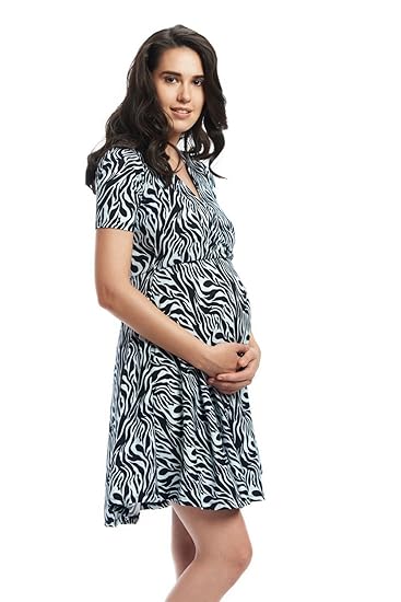 Maternity Midi Wrap Dress