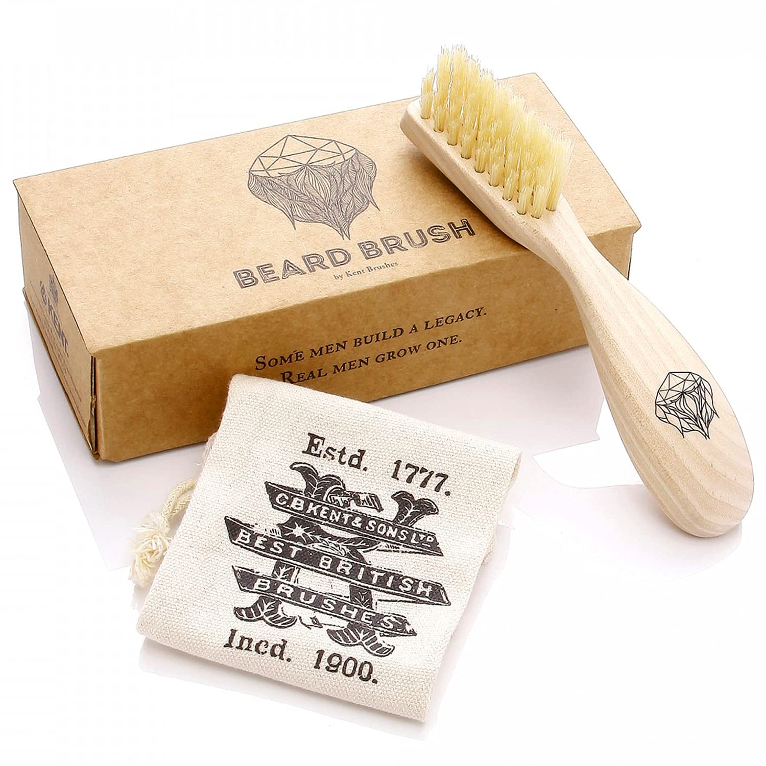 Kent Men's Beachwood Beard Brush