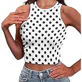 Nxidvxne Crop Tank Tops for Women 2025 Trendy Slim Fit Ladies Tops and Blouses Sleeveless Racerback Halter Neck Fitted Tops