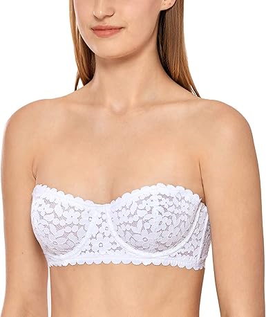 sujetador bandeau encaje