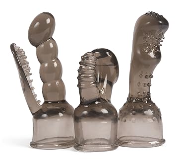 Deluxe Massager Aufsätze aus (3er Set), grau