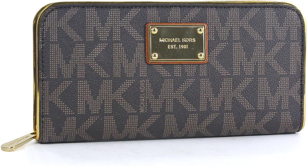 michael kors jet set wallet brown