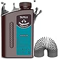 SUNLU High Toughness 3D Printer Resin, Enhanced Flexible 3D Printing Photopolymer Resin, 405nm UV Fast Curing 3D Resin for Most LCD DLP SLA Resin 3D Printers, Bendable and not Brittle, 1KG Dark Grey