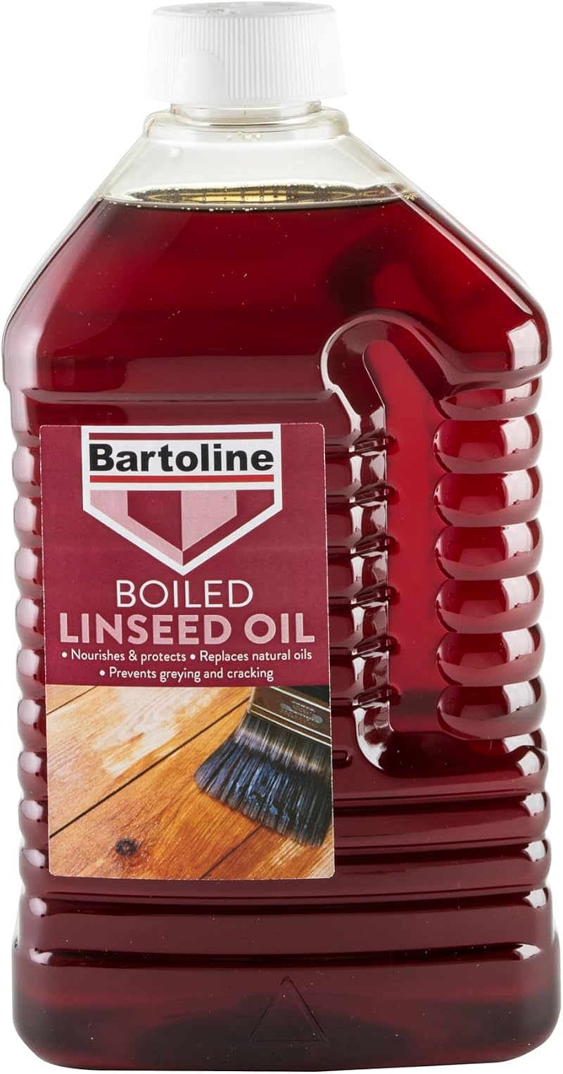 Bartoline Boiled Linseed Oil 2 L Fast Drying Wood Protector Softwood