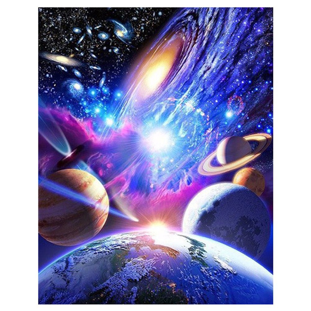 Yunhigh Diamond Painting Galaxy Planet Mosaic Diy Cross Stitch Kit