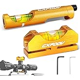 Scope Leveling Kit - Picatinny Scope Level, High Precision Scope Bubble Level, Magnetic Universal Leveling Tool Golden