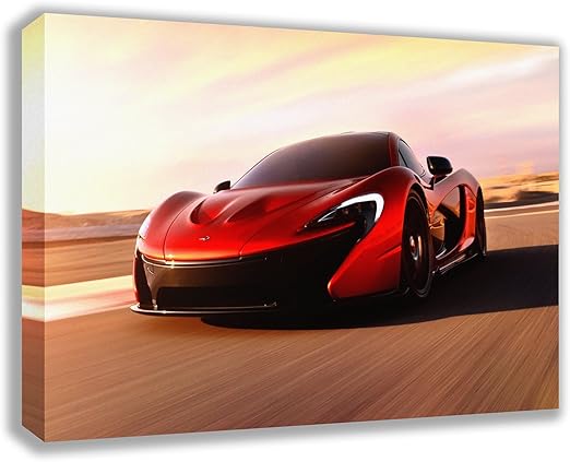 Amazon Com Mclaren P1 Supercar Canvas Wall Art 44 X 26 Posters Prints