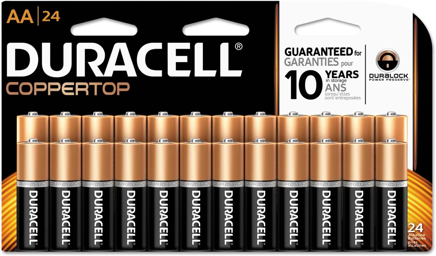 Duracell - CopperTop D Alkaline Batteries with recloseable package - long lasting, all-purpose D battery for household and business - 8 count: Health & Personal Care