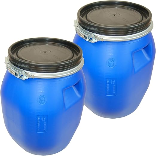 Fût Plastique Ouverture Totale 60L