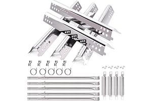 Yiming Grill Replacement Parts Charbroil Performance 5 Burner 463347519 463347518 463243519, Char-Broil 463377319 463347418 G470-0004-W1A with Heat Tents Plates, Burners, Carryover Tubes, Igniters.