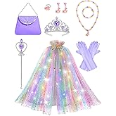 Fuzmo Light Up Princess Dress Up for Girls 3-6, Kids Dress Up Clothes, Birthday Gift Toy for Toddlers