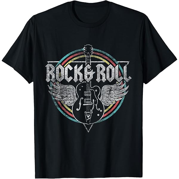 Amazon.com: Vintage Rock n Roll Wild Spirit Lets Rock Guitar