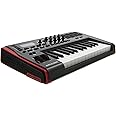 Novation Impulse 25 Keys USB bus-powered MIDI Controller Keyboard – Robust, ultra-responsive, full-size piano keyboard with aftertouch and velocity-sensitive pads – works on Mac or Windows