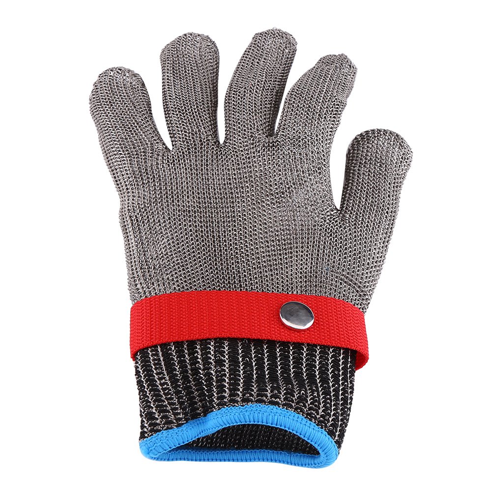 1pc Stainless Steel SS304 Cut Resistant Glove Anti-Cutting Glove Butcher Gloves for Protection Safety Gloves, Large Size