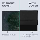 kwmobile Indoor 49-50 inch TV Cover – Dust Screen Protector – Black Synthetic view 4
