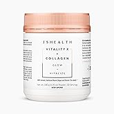 JSHealth Vitamins Vitality X + Collagen - Beauty Powder Supplement with Aloe Vera Silica and Vitamins C & E to Nourish Hair Skin and Nails (180g)