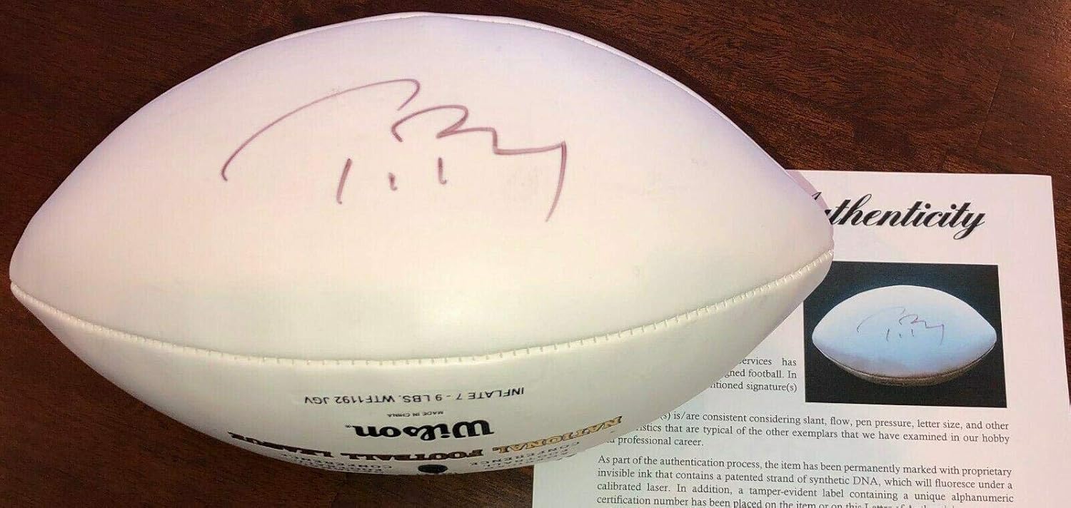 Tom brady signed ball Clearance