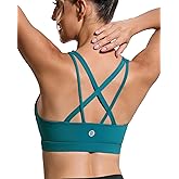 RUNNING GIRL Sports Bras for Women,Y-Back Medium Support Workout Sports Bra Padded Racerback Supportive Bras Push up