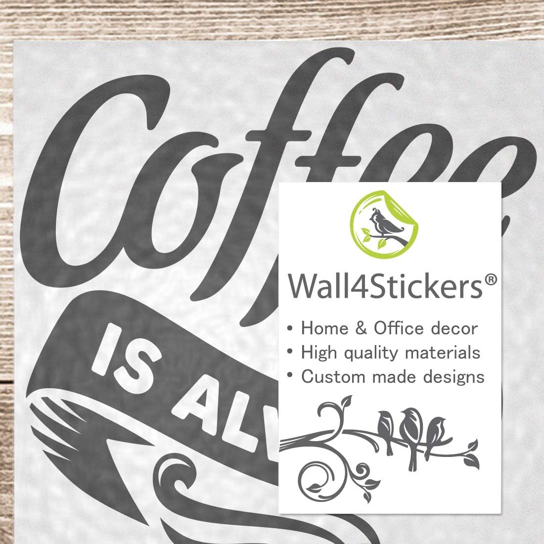 Coffee good idea wall art sticker kitchen decor home living room decoration window vinyl quote poster decal stickers accessory pub dining diy cafe cup walls mural shop quotes stencils transfers decals - Image 4