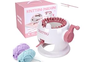 KGDHJUEI seater 22 Needles Knitting Machine, Smart Knitting Machine Kit, DIY Knitting Board Rotating Machines for Adults and Kids, Christmas Gifts for Family and Friends (22 Needles)
