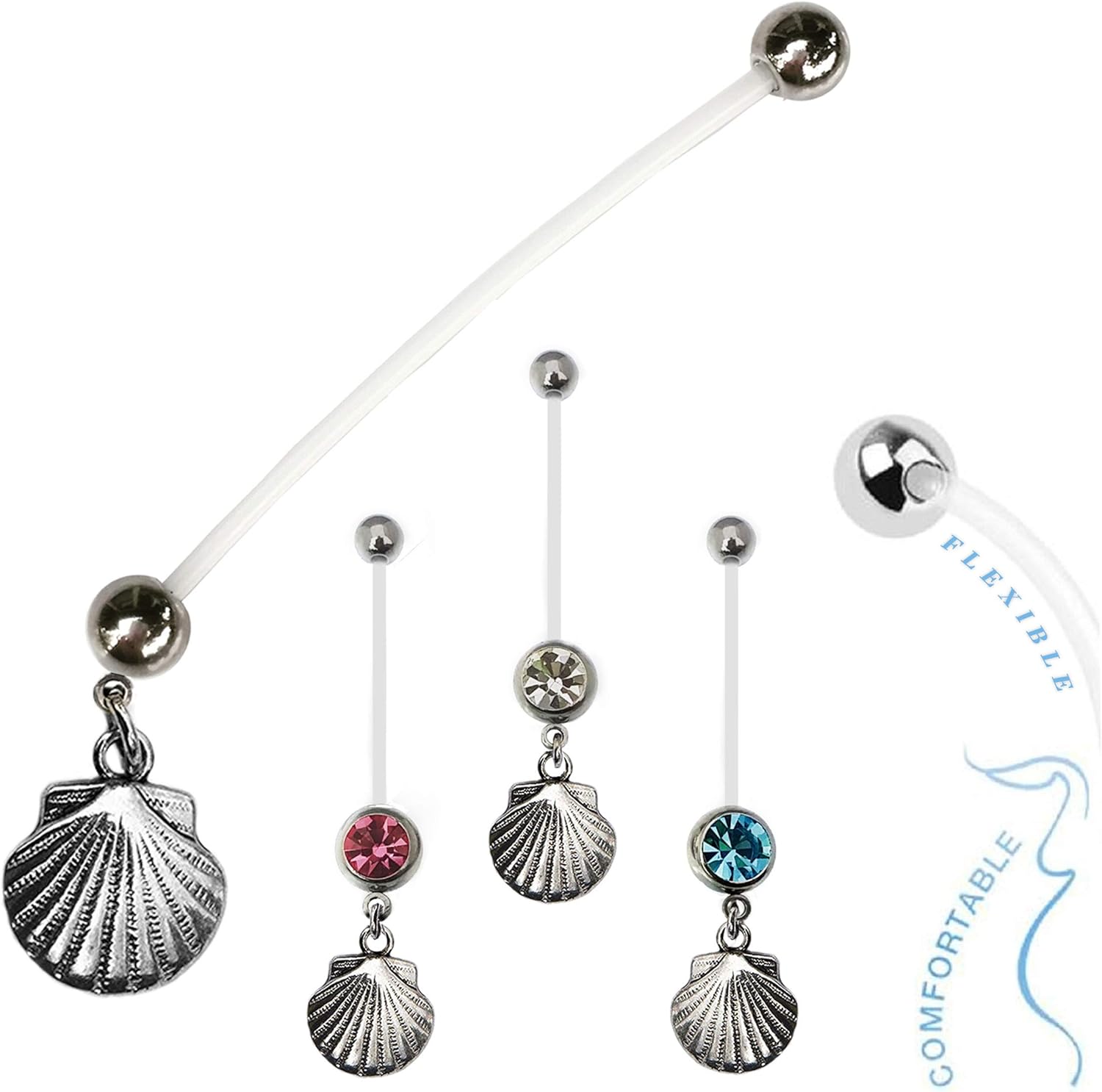 The Jewelry Archivist Island Seashell Belly Ring Retainer